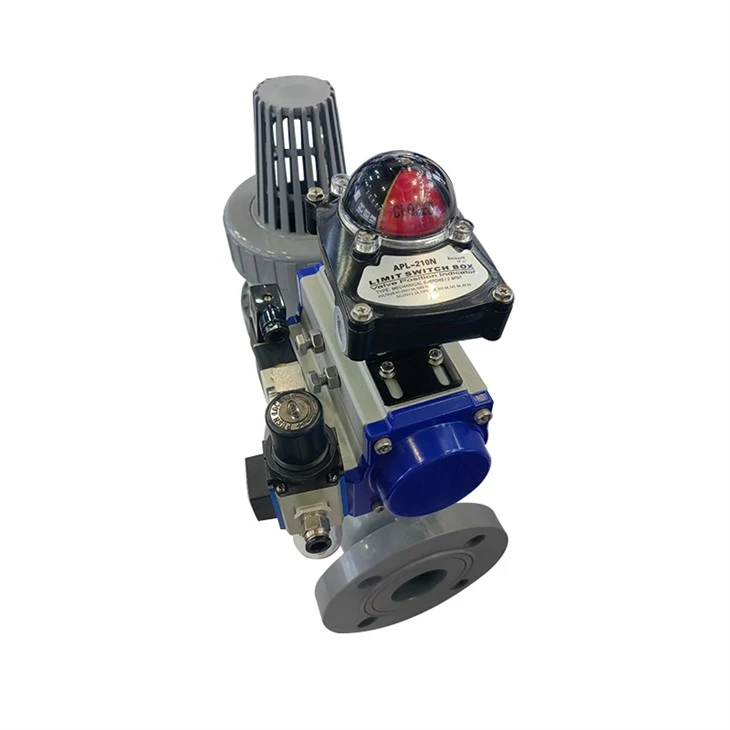 Air Actuated Operated Soft Seal Ball Valve
