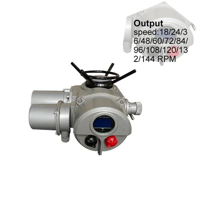 গতি 24rpm 36rpm 48rpm 72rpm ডায়াফ্রাম ভালভের জন্য মাল্টি-টার্ন ইলেকট্রিক ভালভ অ্যাকচুয়েটর